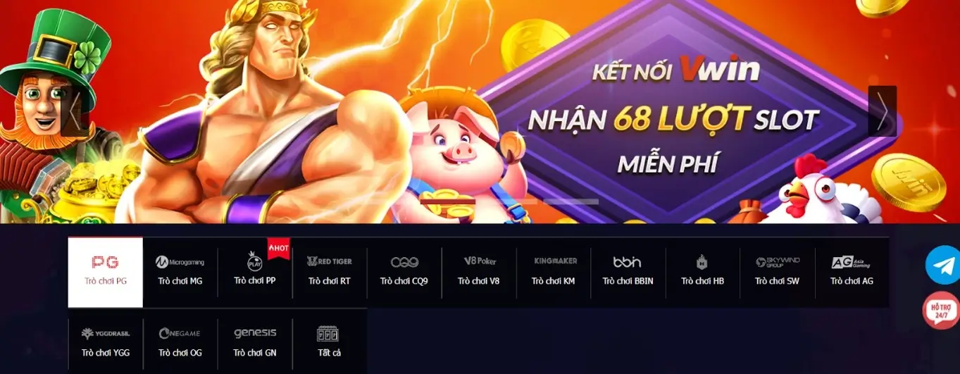 Slot quay hủ đổi thưởng uy tín tại nhà cái vwin